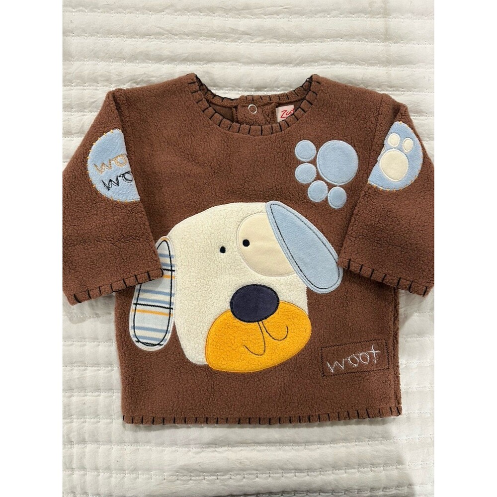 Zutano fleece puppy pullover sweater